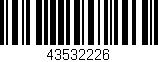 Código de barras (EAN, GTIN, SKU, ISBN): '43532226'