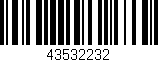 Código de barras (EAN, GTIN, SKU, ISBN): '43532232'