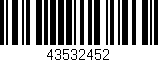 Código de barras (EAN, GTIN, SKU, ISBN): '43532452'