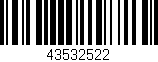 Código de barras (EAN, GTIN, SKU, ISBN): '43532522'
