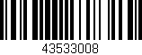 Código de barras (EAN, GTIN, SKU, ISBN): '43533008'