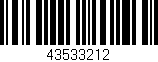 Código de barras (EAN, GTIN, SKU, ISBN): '43533212'