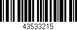 Código de barras (EAN, GTIN, SKU, ISBN): '43533215'