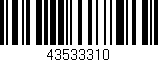 Código de barras (EAN, GTIN, SKU, ISBN): '43533310'