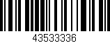 Código de barras (EAN, GTIN, SKU, ISBN): '43533336'