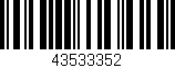 Código de barras (EAN, GTIN, SKU, ISBN): '43533352'