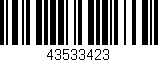 Código de barras (EAN, GTIN, SKU, ISBN): '43533423'