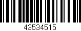 Código de barras (EAN, GTIN, SKU, ISBN): '43534515'