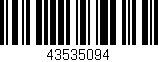 Código de barras (EAN, GTIN, SKU, ISBN): '43535094'
