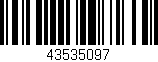 Código de barras (EAN, GTIN, SKU, ISBN): '43535097'