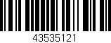 Código de barras (EAN, GTIN, SKU, ISBN): '43535121'