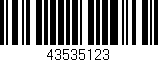 Código de barras (EAN, GTIN, SKU, ISBN): '43535123'