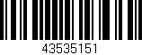 Código de barras (EAN, GTIN, SKU, ISBN): '43535151'