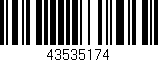 Código de barras (EAN, GTIN, SKU, ISBN): '43535174'