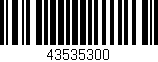 Código de barras (EAN, GTIN, SKU, ISBN): '43535300'
