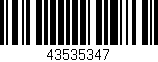 Código de barras (EAN, GTIN, SKU, ISBN): '43535347'