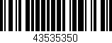 Código de barras (EAN, GTIN, SKU, ISBN): '43535350'