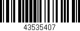 Código de barras (EAN, GTIN, SKU, ISBN): '43535407'
