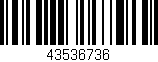 Código de barras (EAN, GTIN, SKU, ISBN): '43536736'