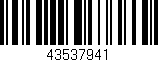 Código de barras (EAN, GTIN, SKU, ISBN): '43537941'