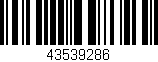 Código de barras (EAN, GTIN, SKU, ISBN): '43539286'
