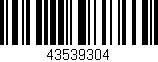 Código de barras (EAN, GTIN, SKU, ISBN): '43539304'