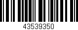 Código de barras (EAN, GTIN, SKU, ISBN): '43539350'