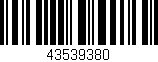 Código de barras (EAN, GTIN, SKU, ISBN): '43539380'