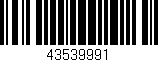 Código de barras (EAN, GTIN, SKU, ISBN): '43539991'