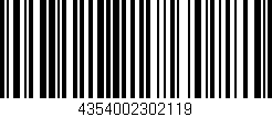 Código de barras (EAN, GTIN, SKU, ISBN): '4354002302119'