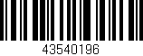 Código de barras (EAN, GTIN, SKU, ISBN): '43540196'