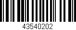 Código de barras (EAN, GTIN, SKU, ISBN): '43540202'