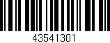 Código de barras (EAN, GTIN, SKU, ISBN): '43541301'