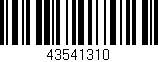 Código de barras (EAN, GTIN, SKU, ISBN): '43541310'