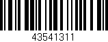 Código de barras (EAN, GTIN, SKU, ISBN): '43541311'