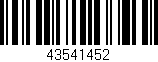 Código de barras (EAN, GTIN, SKU, ISBN): '43541452'