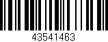 Código de barras (EAN, GTIN, SKU, ISBN): '43541463'