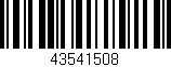 Código de barras (EAN, GTIN, SKU, ISBN): '43541508'