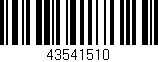 Código de barras (EAN, GTIN, SKU, ISBN): '43541510'
