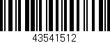 Código de barras (EAN, GTIN, SKU, ISBN): '43541512'
