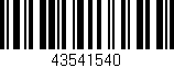 Código de barras (EAN, GTIN, SKU, ISBN): '43541540'