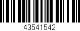 Código de barras (EAN, GTIN, SKU, ISBN): '43541542'
