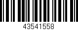 Código de barras (EAN, GTIN, SKU, ISBN): '43541558'