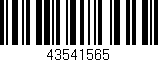 Código de barras (EAN, GTIN, SKU, ISBN): '43541565'