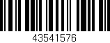 Código de barras (EAN, GTIN, SKU, ISBN): '43541576'
