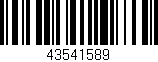 Código de barras (EAN, GTIN, SKU, ISBN): '43541589'