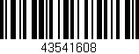 Código de barras (EAN, GTIN, SKU, ISBN): '43541608'