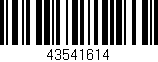 Código de barras (EAN, GTIN, SKU, ISBN): '43541614'