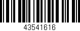 Código de barras (EAN, GTIN, SKU, ISBN): '43541616'