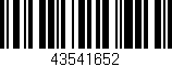 Código de barras (EAN, GTIN, SKU, ISBN): '43541652'